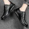 Casual Shoes Classic Brand Men's Genuine Leather Autumn Winter Cotton Work Outdoor Business Low Top