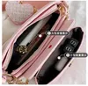 Bag Luxury Heart 2 PCS/Set Women Shoulder Bags Fashion Chain Wide Strap Crossbody Messenger Purse Solid Color