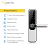 Besturing TTLOCK -app Wifi Smart Fingerprint Door Lock Smart Bluetooth Digitale app Toetsencode Keyless Electronic Door Lock