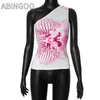 Abingoo Floral Imprimé ajusté Tops Women Resort Wear Tees T-