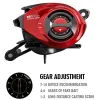 Accessoires 2023 Metall Spool Baitcasting Reel 10 kg Maximale Luftwiderstand Hochgeschwindigkeitsverhältnis Gussfischerei Rollen 18+1BB Stahlverstärkte Rollkarkenfischerei