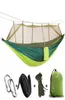 Draagbare buitenmuggennetten hangmat lichtgewicht parachute nylon camping hangmatten voor outdoor wandelreizen backpacking5181226