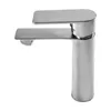 Bathroom Sink Faucets Durable Faucet Modern Silver Single Handle Vanity Waterfall Brass Alloy Cold And Water Deck Mounted