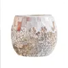 Kandelaars 1 x handgemaakte shell mozaïekhouder romantische kaarslicht diner wierookbeker huis diy decoraanbod