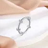 Designer Trendy S925 sterling silver Carter ring for women with a sense of luxury and niche. Same style 925 womens light ins 9MWW