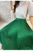 Scheroni fantasili Solid Elegante Office Skirt Long Skirt Lady Fashion A-Line Casual Basic Base-Match Streetwear Bottoms Faldas