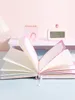 Rose Cartoon Cartoon Magnétique Buckle Notebook 3D Couvercle de faux cuir doux coloré Page intérieure Étudiants DIY Girls Dairy 36k