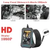 Cameras P40 Industrial Endoscope Camera 1080p 4.3"ips 8mm Single&dual Borescope with 8led Lens for Car Engine Sewer Inspection