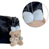 Keychains Bowknot Bear Keychain e elegante acessório pendente de chaveiro para meninas nm