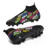 Nouvelle arrivée pour enfants High Top Boots Football Foothing Men Ag Ag Tf Soccer Cilats Youth Kids Kids Confortable Traine Chaussures Pour la pelouse en plein air