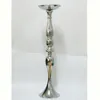 Kerzenhalter 10pcs/Los Silber 73cm/30 '' Stand Blumen Vase Candlestick Road Lead Candelabra Center Teile Hochzeitsdekoration