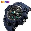 Skmei Luxus Denim Style Sports Uhren Männer Mode digitale Quarz Uhr wasserdichte lässige militärische Handgelenk Uhr Relogio T200256g