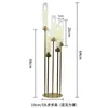 Party Decoration 12pcs) Clear Acrylic 5 Arms Wedding Supplies Sliver/gold Metal No Chandelier Stand Hanging
