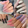 576288pcsbox colorido unhas falsas acrílico Dicas de unhas de capa completa Desgaste do balé Pressione com Gel Diy Manicure Tools 240420