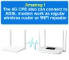 Yönlendiriciler 4G WiFi Yönlendirici 4G CPE SIM Kart Kablosuz Yönlendirici 32 WiFi Kullanıcı RJ45 WAN LAN Anten LTE Modem Kapalı LTE Kablosuz Yönlendirici