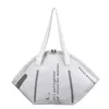 Bag Miljö Canvas Creative Mask Shoulder Casual Totes Handväskor för kvinnor 2024 Trendy Lady Shopping stor kapacitet