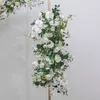 Dekorative Blumen Phalaenopsis Künstliche Blume Row Hochzeit Hintergrund Bühnenbühne