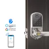 Controllo Nuovo blocco della porta della porta per impronte digitali TTLOCK Digital Smart Card Combination Knob Lock per chiusura per porte fai -da -te home / ufficio / hotel