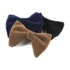 Орегулируемая галстука с твердым цветом бабочки с твердым цветом для мужчин 22390