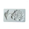 Baking Moulds Peony Silicone Mold Chocolate Candy Crafts DIY Cake Decoration Tools