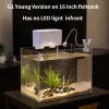 Purificatori Filtro di potenza dell'acquario polare con illuminazione a LED, filtrazione silenziosa per serbatoio di pesce e tartaruga con pompa dell'acqua da 3 W inclusa