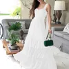 Casual Dresses Nice Europe America Wedding Dress Bowknot High Waist Solid Color Temperament Elegant Lace White Evening