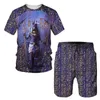 Heren Set Ancient Egypt Horus God T -shirt Shorts Tracksuit Summer Casual 3D Print Egyptische symbool kleding T -shorts Shorts Suits 240417