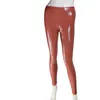 Women's Pants Autumn Winter Thin Velvet PU Leather Glossy Sexy Leggings Women Yoga Pencil Trousers