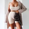 Women's Two Piece Pants Duo Set Of Suspenders High-Rise Shorts Suspender High-Waist Two-Piece Clothing