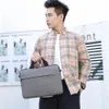 Man Bag Executive Portcase Laptop Bags For Men Luxury Brand Resväska Mens Handväska Läder Kvinnsida 240418