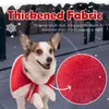 Dog Apparel Christmas Pet Cloak Warm Thickening Creative Cat Clothes With Hat Red Festive For Small Medium Pets Celebrate Festival