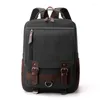 Rugzak heren rugzakken canvas mode crossbody tas voor tieners multifunctionele bagpack man reizen mannelijke schooltassen student rucksack