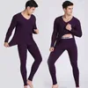 Sous-vêtements thermiques pour hommes élégants chauds mais minces plus taille Homme confortable et étirement long Johns Suit