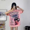 女性プラスサイズのTシャツヘルスターシャツメンズデザイナー女性Tシャツstシャツstrt strt slveヒップスターTシャツ洗浄布ストロットグラフィティレタリングホイルプリントy240420 h4yb