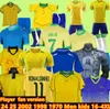 2024 1970 1978 1998 retro Brasil 10 PELE soccer jerseys 1957 2002 04 06 24 25 Carlos Romario Ronaldo Ronaldinho shirts 2004 1994 BraziLS 2006 1982 RIVALDO ADRIANO KAKA