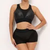 Cloud Hide Cool Girl Yoga Set Gym Sports Suit Women Black Training Kleding Trainingsbroek Shorts Crop Top Bha Shirt Fiess Sportswear