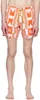 Amerikanische Modemarke Rhude Letter Arrow Geometrische grafische Freizeitsportshorts für Männer und Frauen High Street Beach Hosen