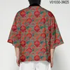 Ubranie etniczne Summer retro graficzny druk Kimono unisex hawajski koszulka plażowa bluzki mody yukata haori luźne cosplay Boshobe