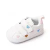 Casual Toddler Baby Girls Boys Shoes PU Leather Embroidery Heart Stars Soft Sole Crib Spring Autumn First Walkers 240415