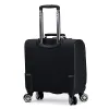 Luggage 18 Inch Rolling Luggage Bag Wheels Cabin Size Luggage Spinner Suitcase PU Travel Spinner Travel Trolley Bag For Bussiness Trip