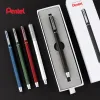 Penne Pentel Energel Metal Pen Porta Bln665 Gel a gel veloce per la penna creativa esagonale per ufficio studente