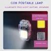 Waterproof Transparent Shell Pulse Plasma Flameless Double Arc Type-c Lighter Outdoor Windproof COB Emergency Light Camping Tool