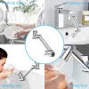 Purifiers Retractable Universal 1440° Rotation Robotic Arm Faucet Aerator Tap Filter Sink Faucet Attachment Water Saving Bubbler Nozzle