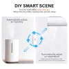 Contrôle Tuya Smart WiFi Température et capteur d'humidité Hygromètre intérieur Thermomètre Smart Life Control Support Alexa Google Assistant