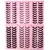 310 par ögonfransar 3d mink fransar wispy fluffy volym falsk grymhet gratis ryska faux cils maquiagem 240420