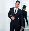 Модные черные бусинки Свадебные смокинги Slim Fit Suits для мужчин жениха костюма с блестками