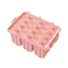 Popsollices vormen 12 stuks Siliconen Popsicle Maker Molds Food Grade ijs met ijs- 50 Popsicle Sticks 240411