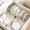 Pots et casseroles de rangement de cuisine Organisateur de retire avec 13 cloisons réglables PAD SILICONE RACK SCALABLE pour les armoires de pièce