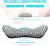 Pillow 4D Lumbar Support Memory Foam For Low Back Pain Relief Ergonomic Streamline Car Seat Office Chair Recliner And Bed