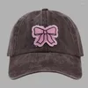 Ball Caps Spring Camping Baseball Hat Delicate Bowknot Patches voor tiener